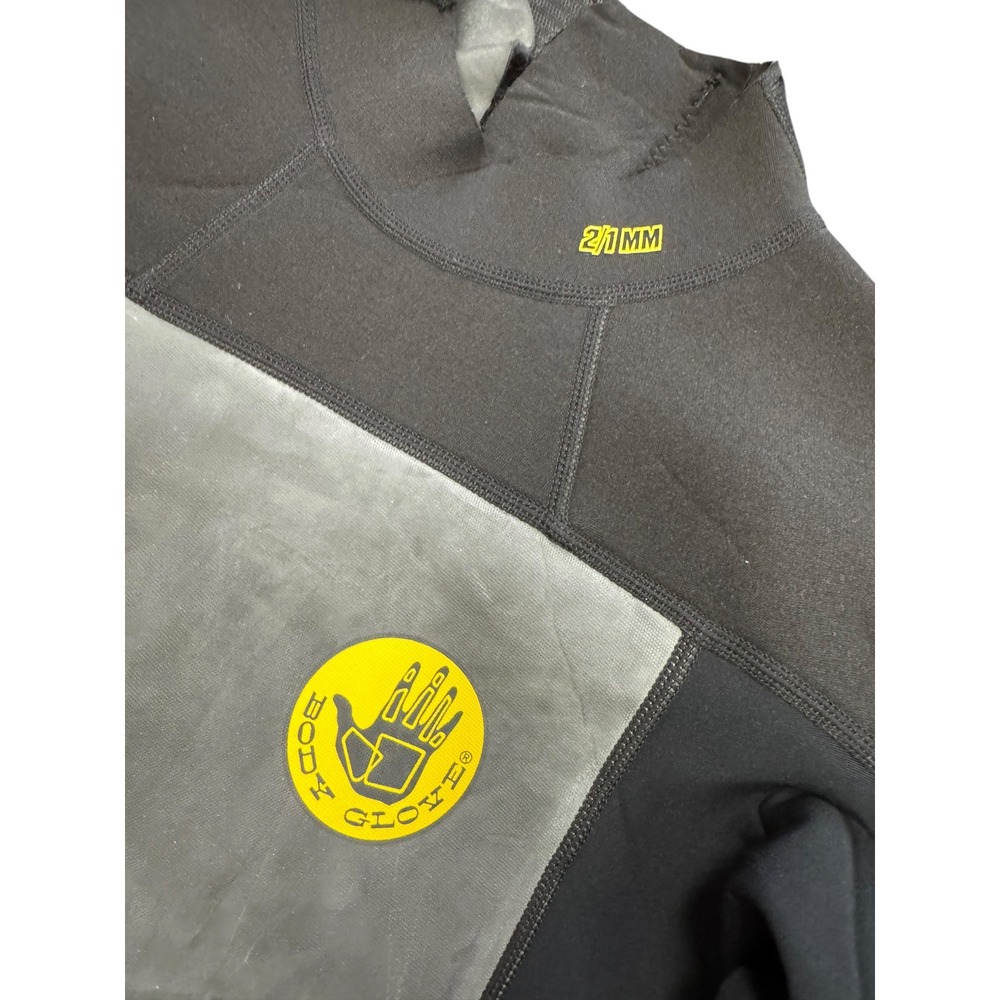 Body Glove Wetsuit Spring Mens Medium Black Grey NEW 2/1mm Short Sleeve Back Zip - Picture 4 of 8